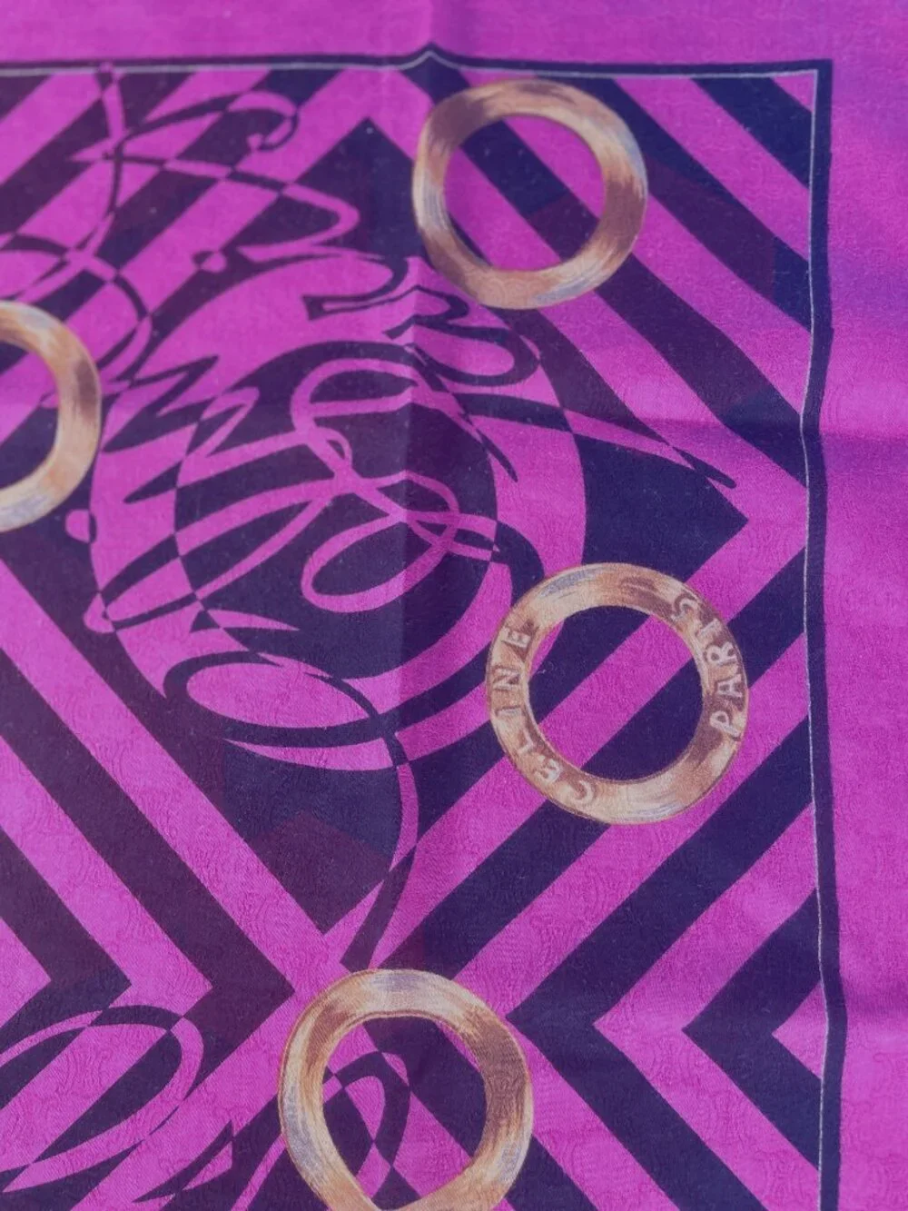 Vintage Celine Cotton Scarf